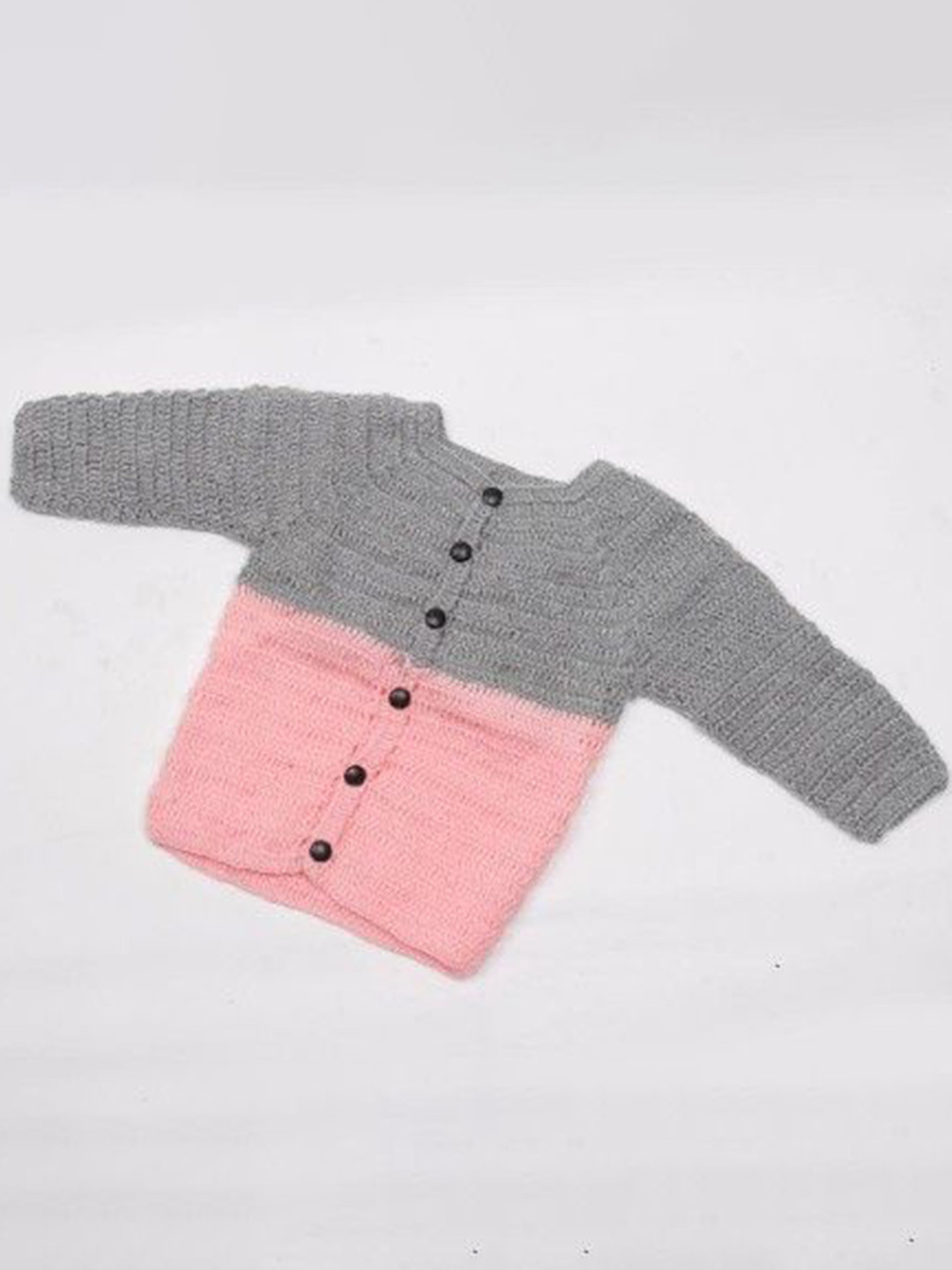 USHA ENTERPRISES Unisex Colourblocked Woolen Cardigan
