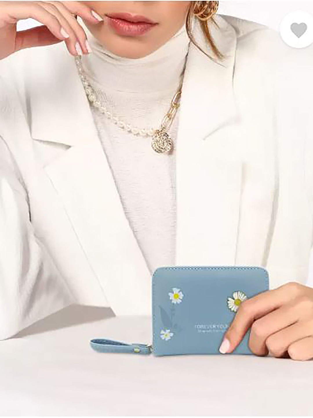 VALERIE Women Floral Printed PU Zip Around Wallet