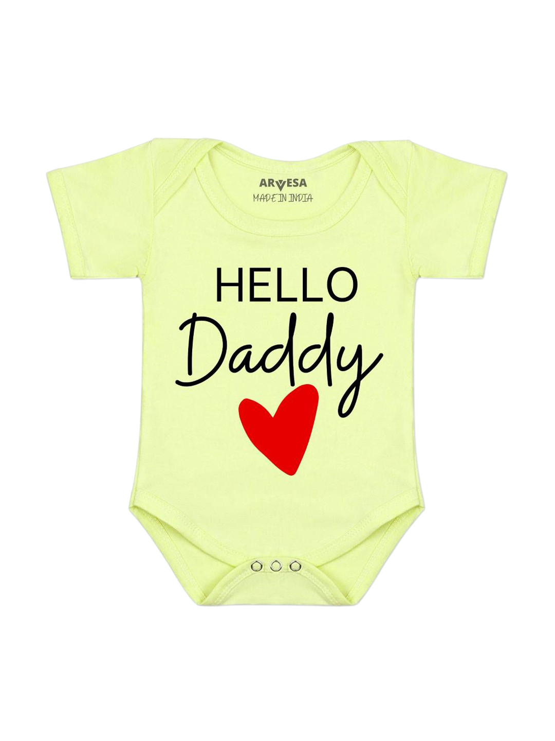 Arvesa Hello Daddy Printed Bodusuit
