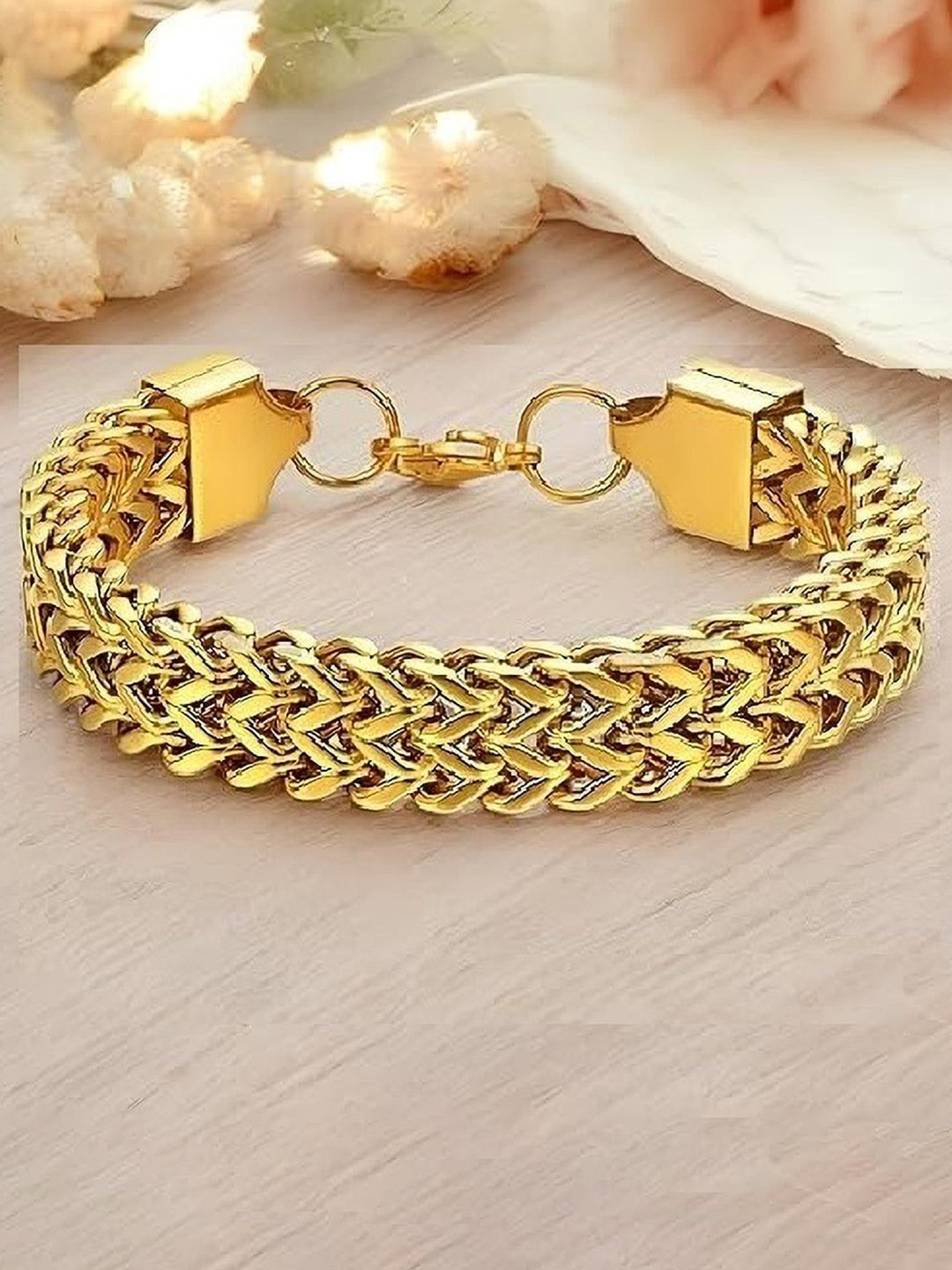 The Roadster Stainless Steel Dual Curb Design Link Bracelet