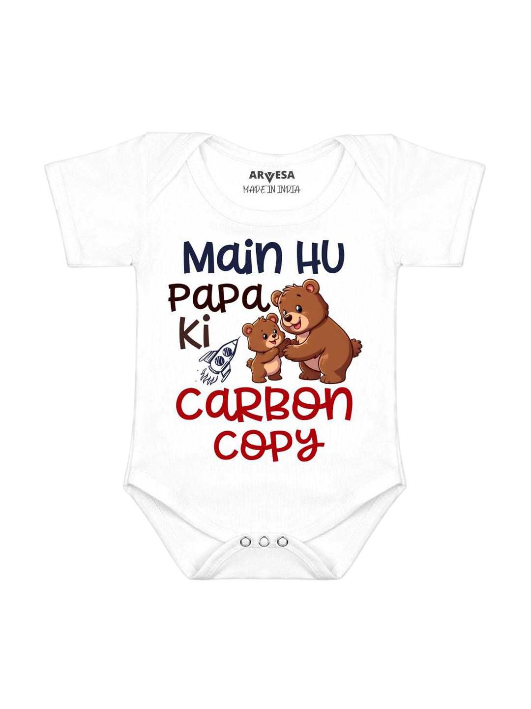 Arvesa Mai Hu Papa Ki Carbon Copy Printed Bodysuit