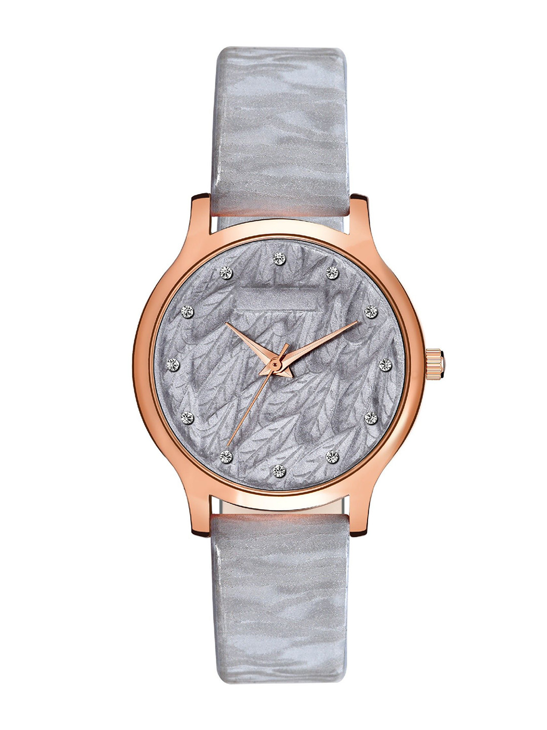 DOUBLERUN Women Embellished Dial & Leather Straps Analogue Multi Function Watch H05NMT-335