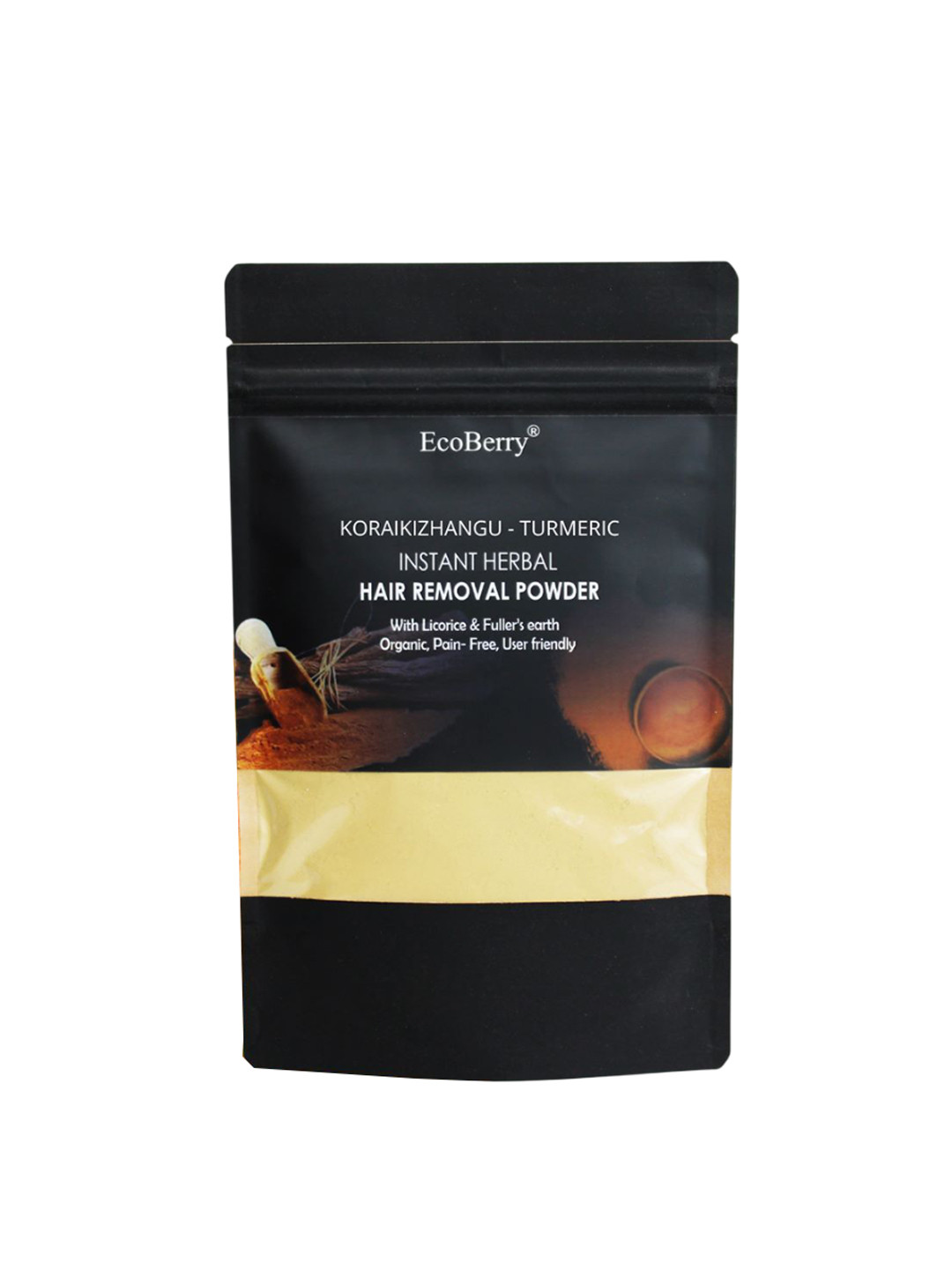 EcoBerry Koraikizhangu Wild Turmeric Instant Herbal Hair Removal Powder - 100 g