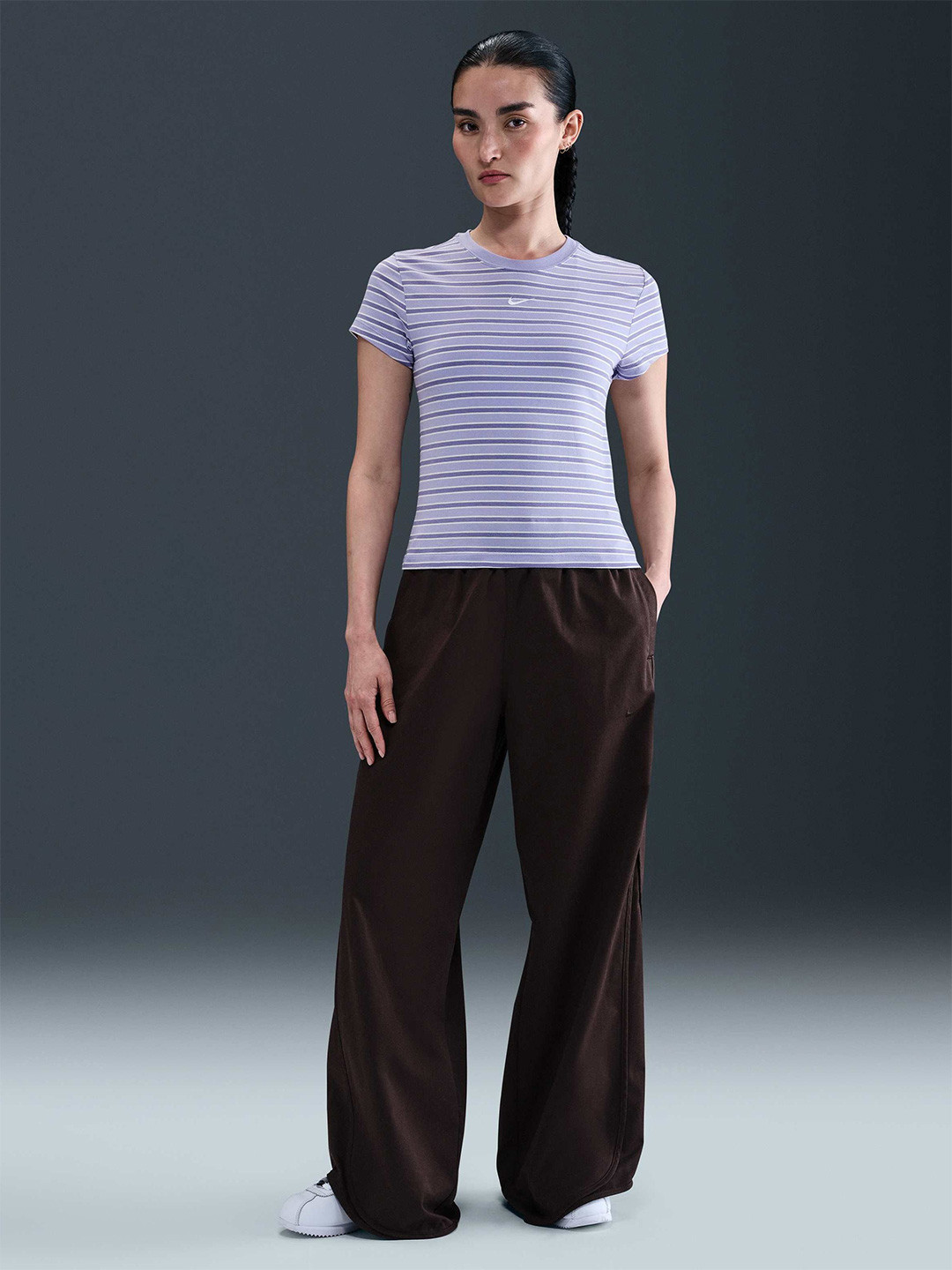 Nike Sportswear Chill Knit Women Slim Striped T-Shirt
