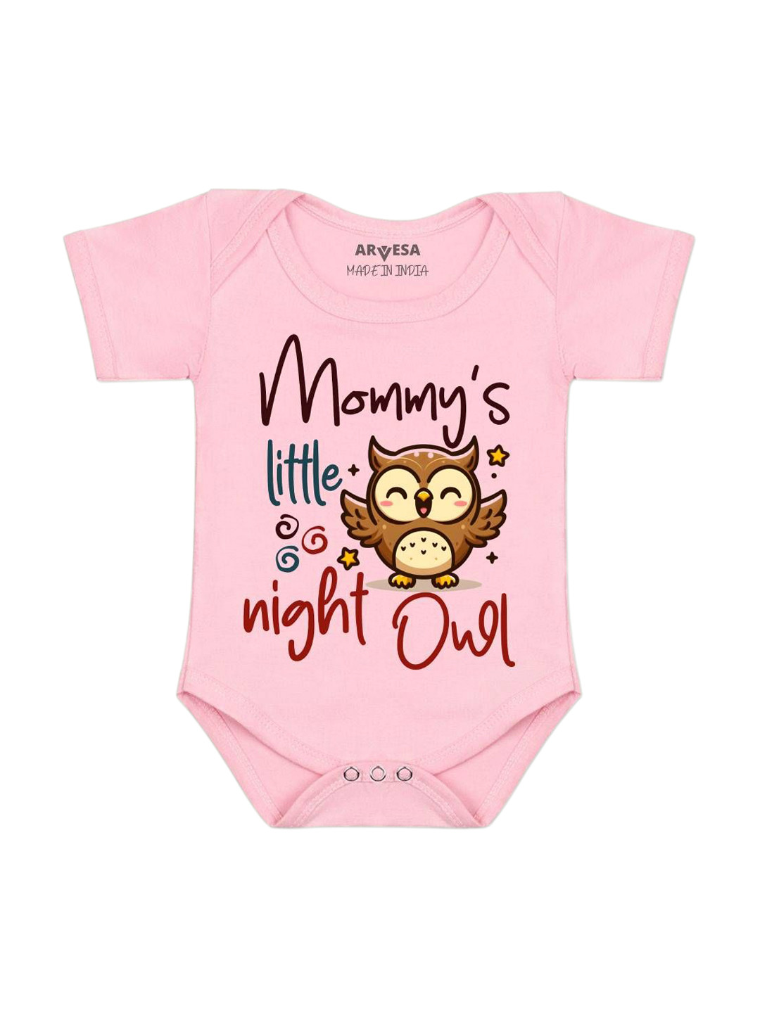 Arvesa Mommy Little Night Owl Printed Bodysuit