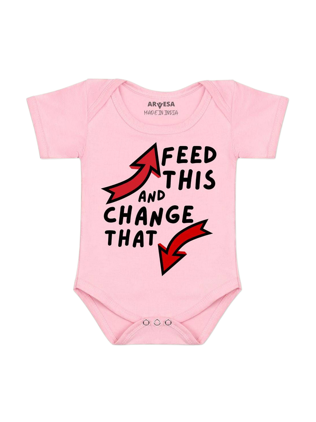 Arvesa Feed This & Change This Printed Bodysuit