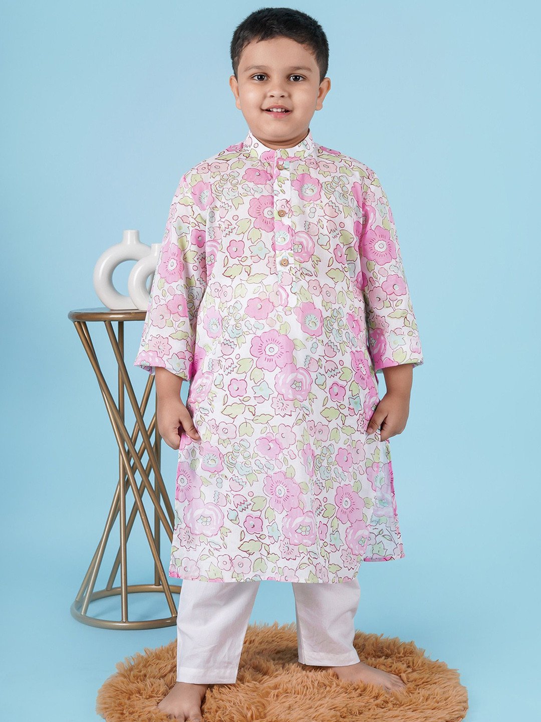 Kalp Boys Adam Floral Kurta Sets
