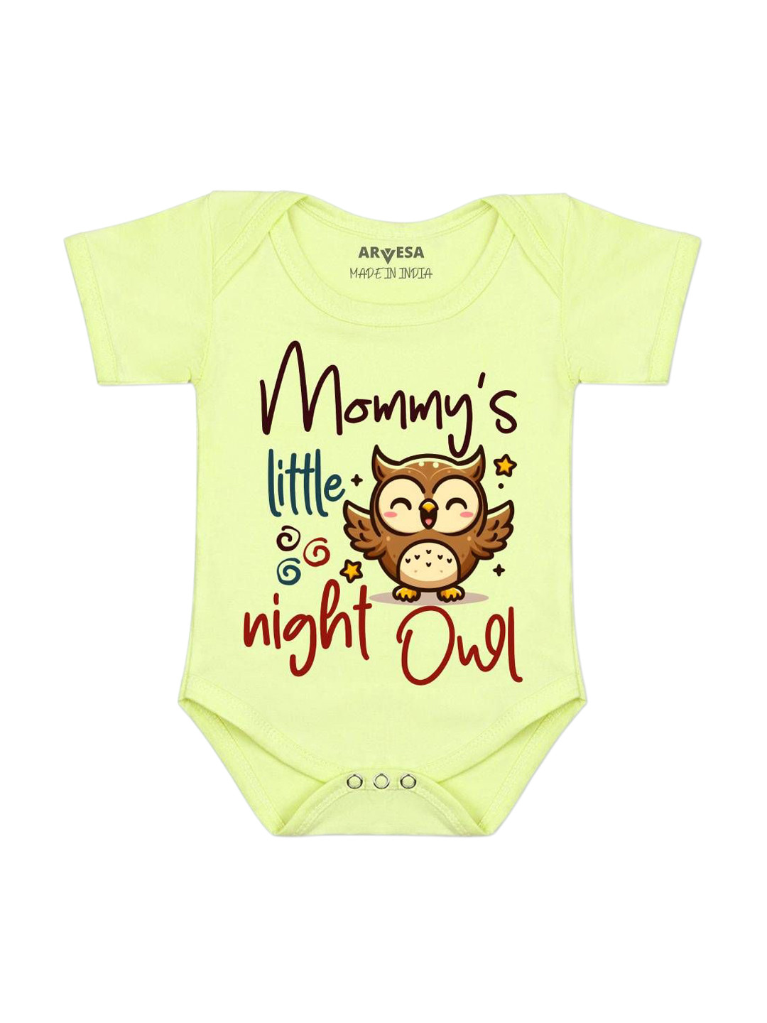 Arvesa Mommy Little Night Owl Printed Bodysuit