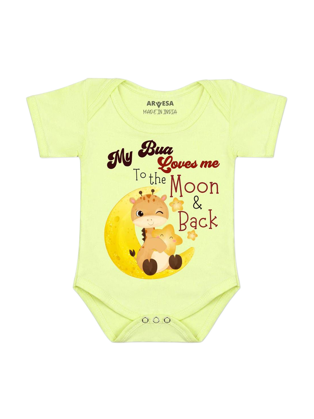 Arvesa Bua Love To Moon & Back Printed Bodysuit
