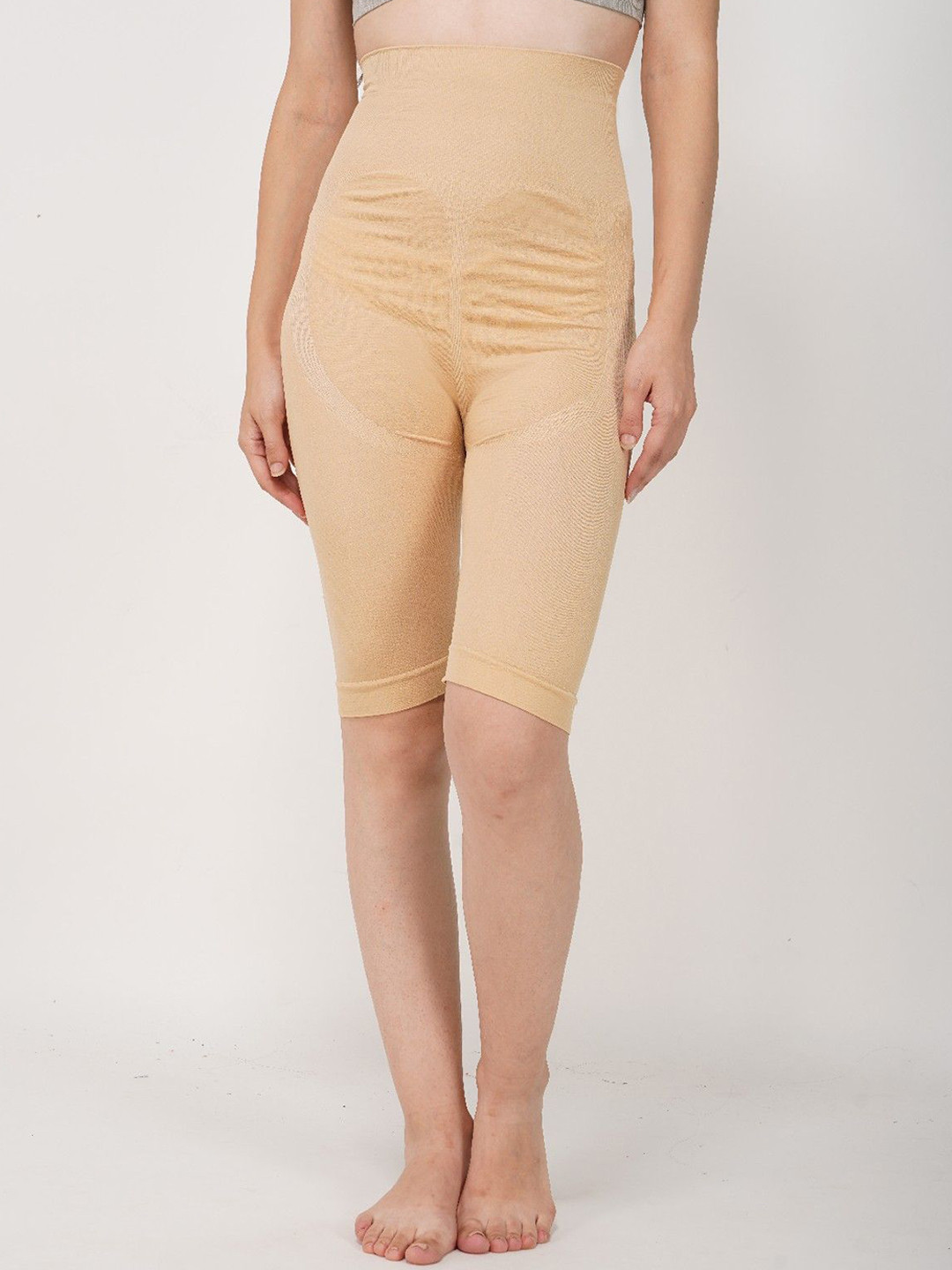 WAVE FASHION High Waist Anti Rolling Strip Tummy Shapewear