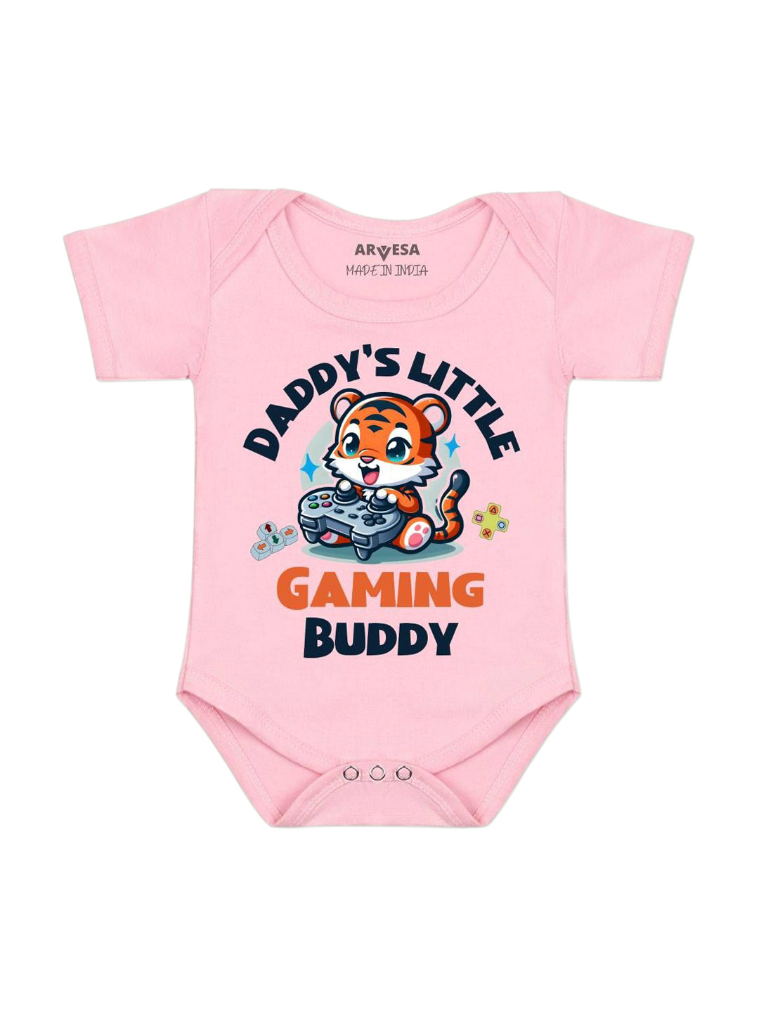 Arvesa Daddy Little Gaming Buddy Printed Bodysuit