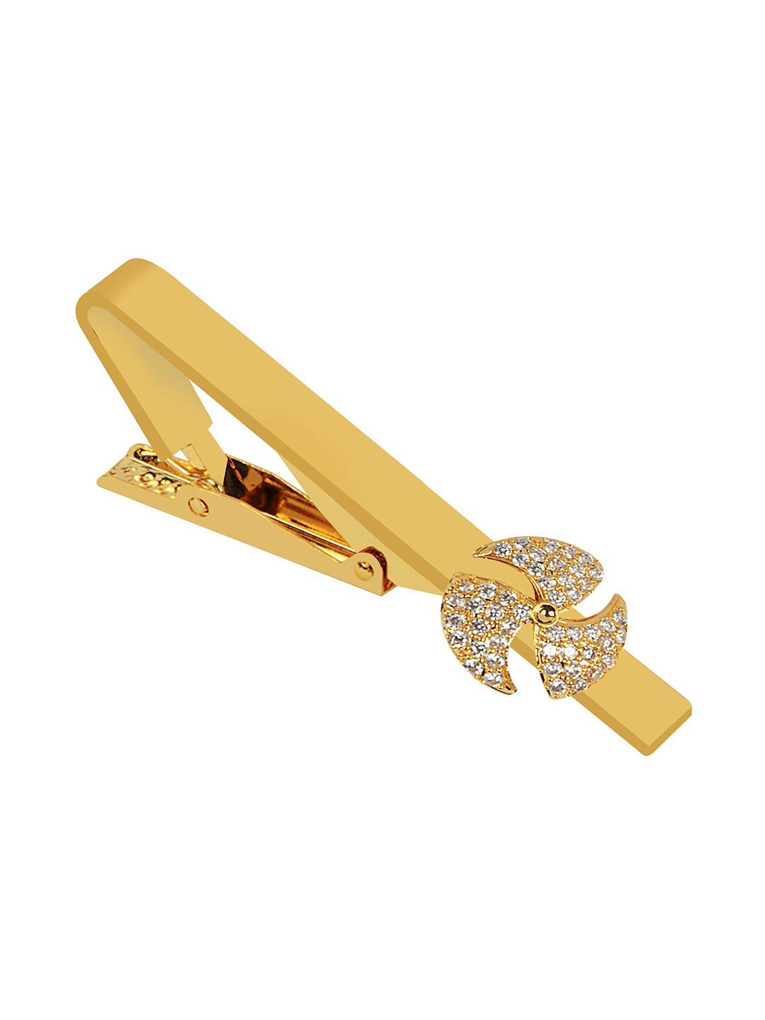 Curren Men Gold Tie Pin Statement Brooch