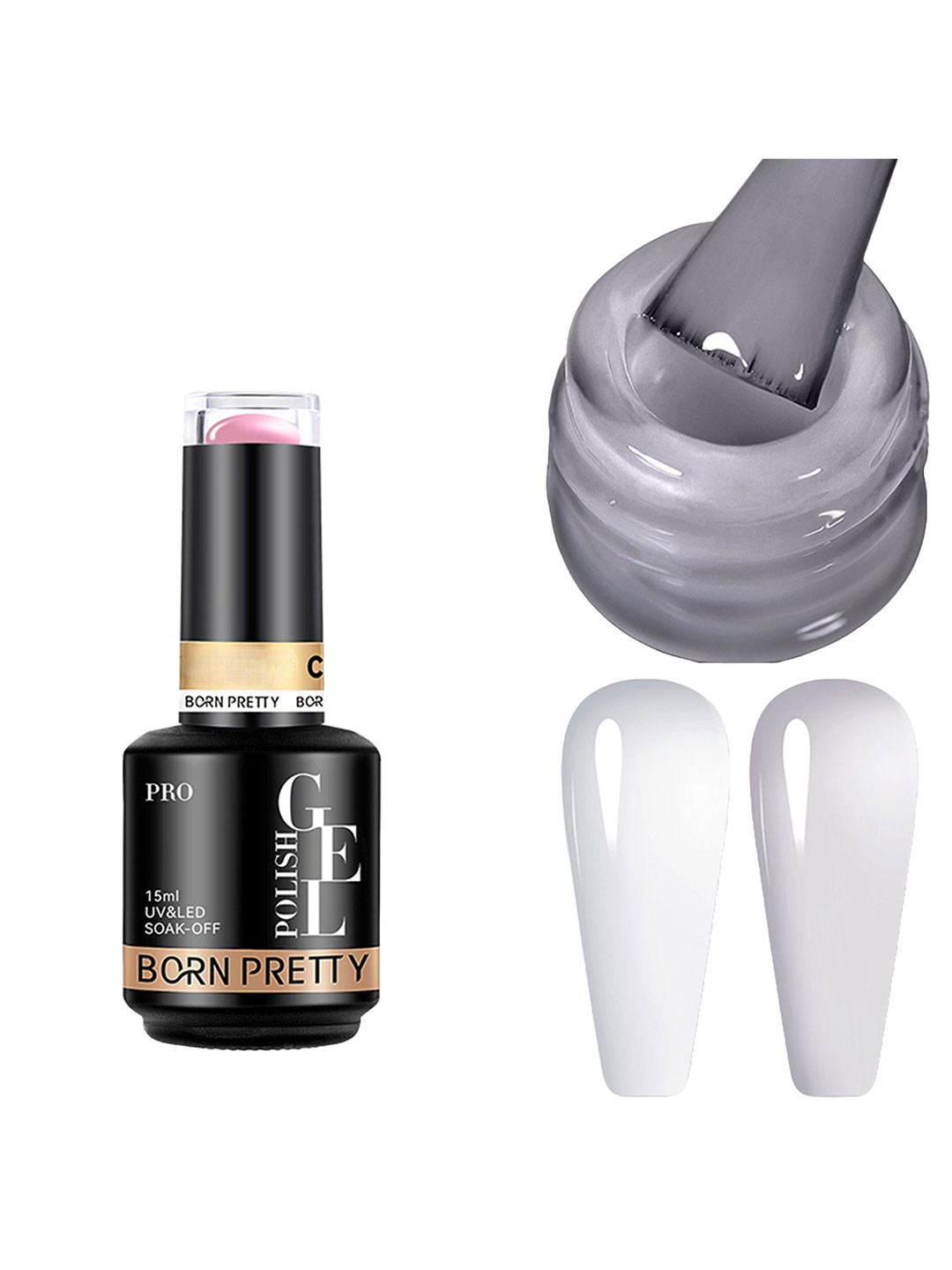 BORN PRETTY UV & LED Soak Off Long Lasting Gel Nail Polish - 15 ml - C148