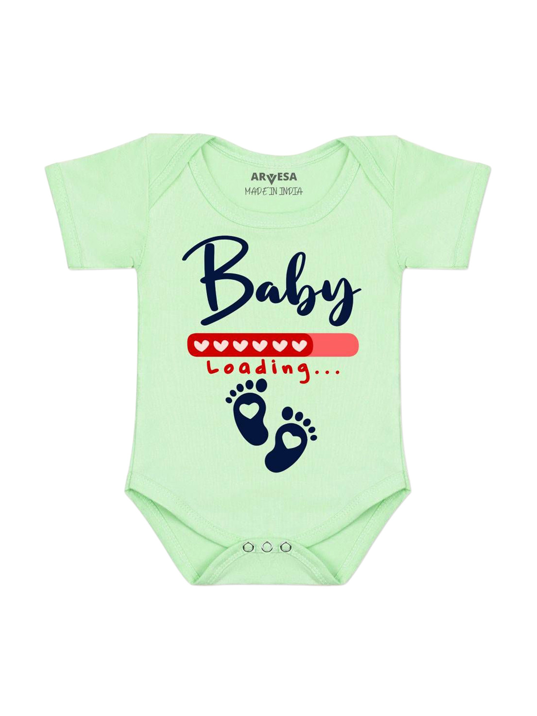 Arvesa Baby Loading Printed Bodysuit