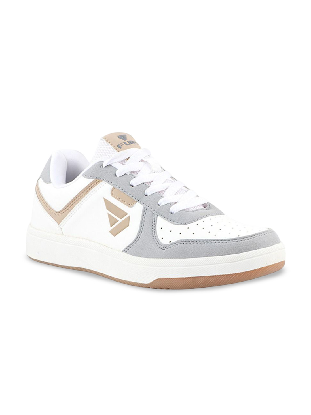 FUEL Men PU Colourblocked Round Toe Lace-Ups Sneakers