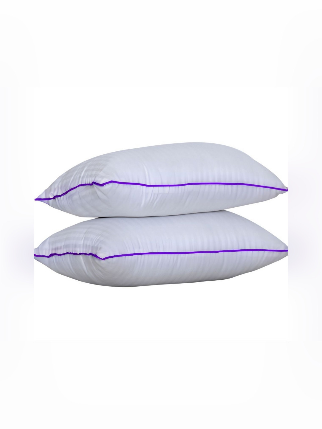 Siroki Bond White Solid Polyester Breathable Set of 2 Medium Fibre Sleep Pillow-40.6 x 60.9 x 15 cm