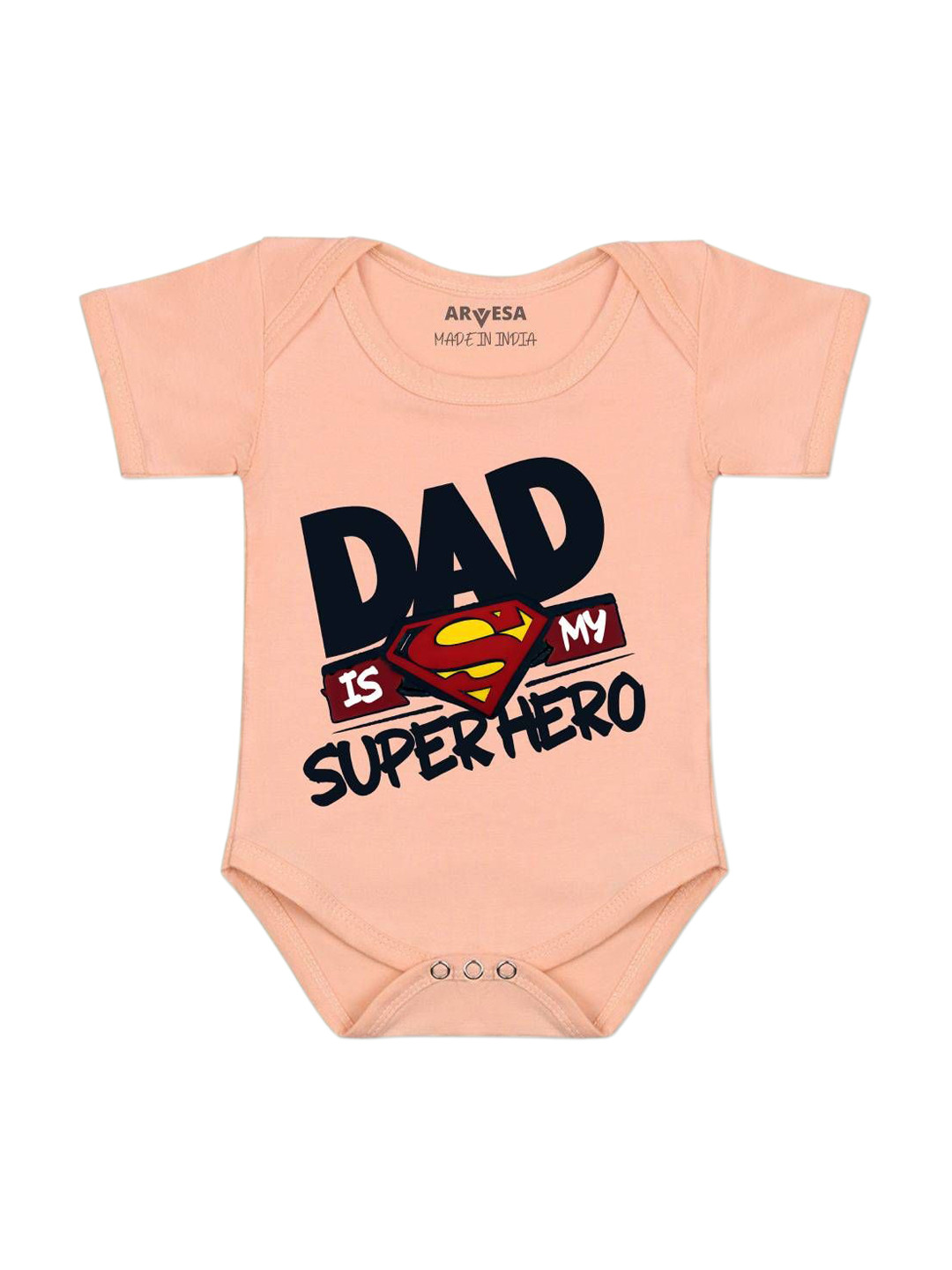 Arvesa Dad Is My Superhero Printed Bodysuit
