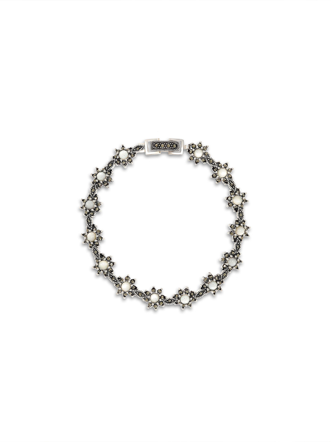 BHIMA 925 Sterling Silver Sparkle Touch Bracelet