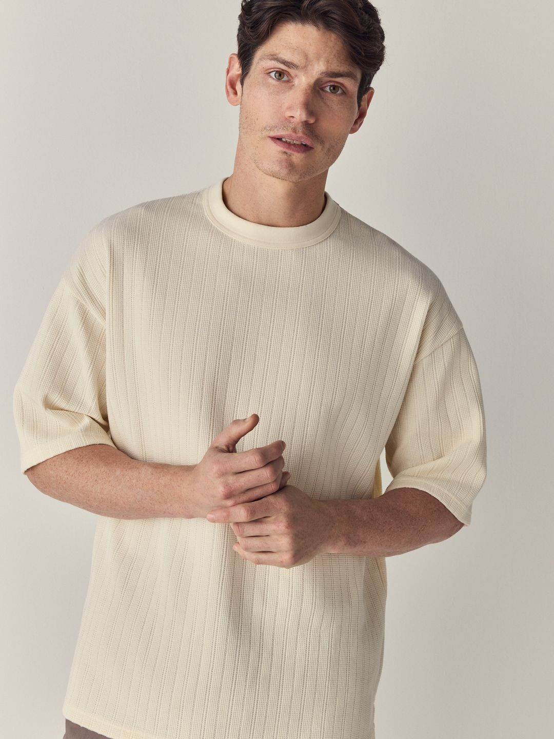 NEXT Self Designed Drop-Shoulder Sleeves Relaxed Fit T-shirt