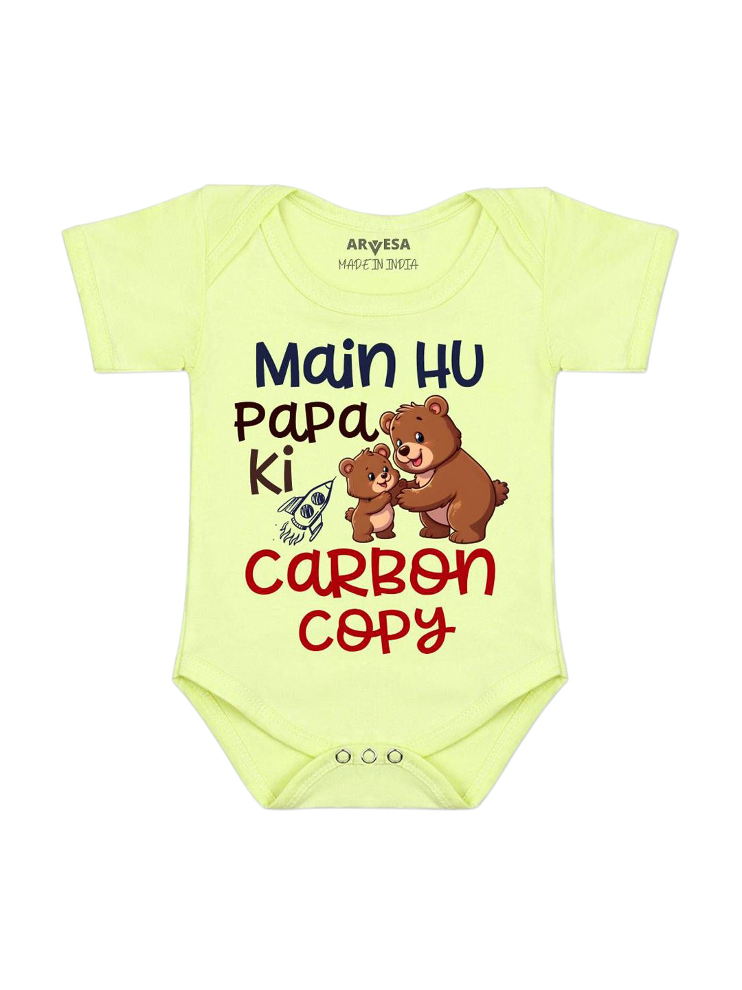 Arvesa Mai Hu Papa Ki Carbon Copy Printed Bodysuit