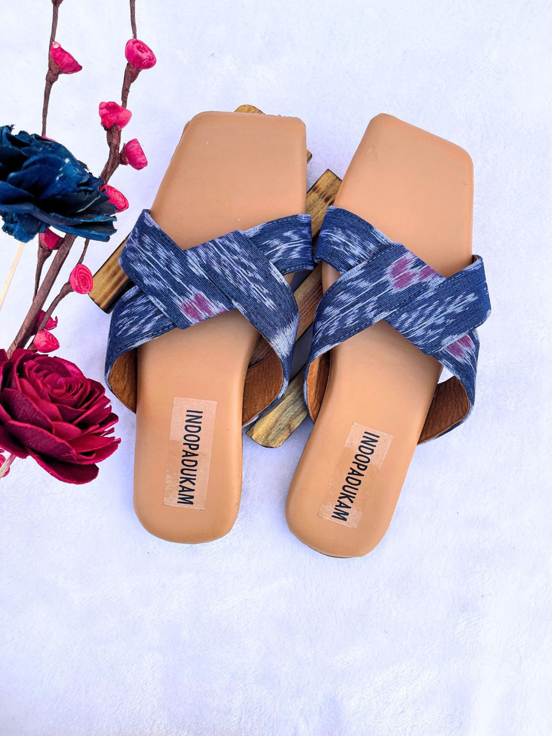 Indopadukam Women Open Toe Flats