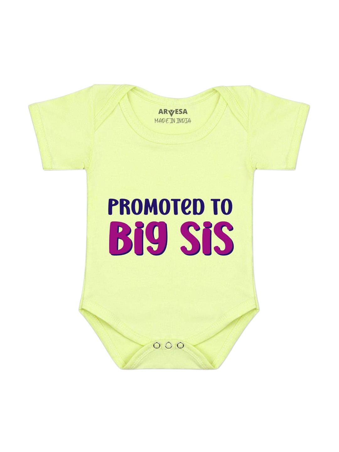 Arvesa Promoted To Big Sis Printed Bodysuit