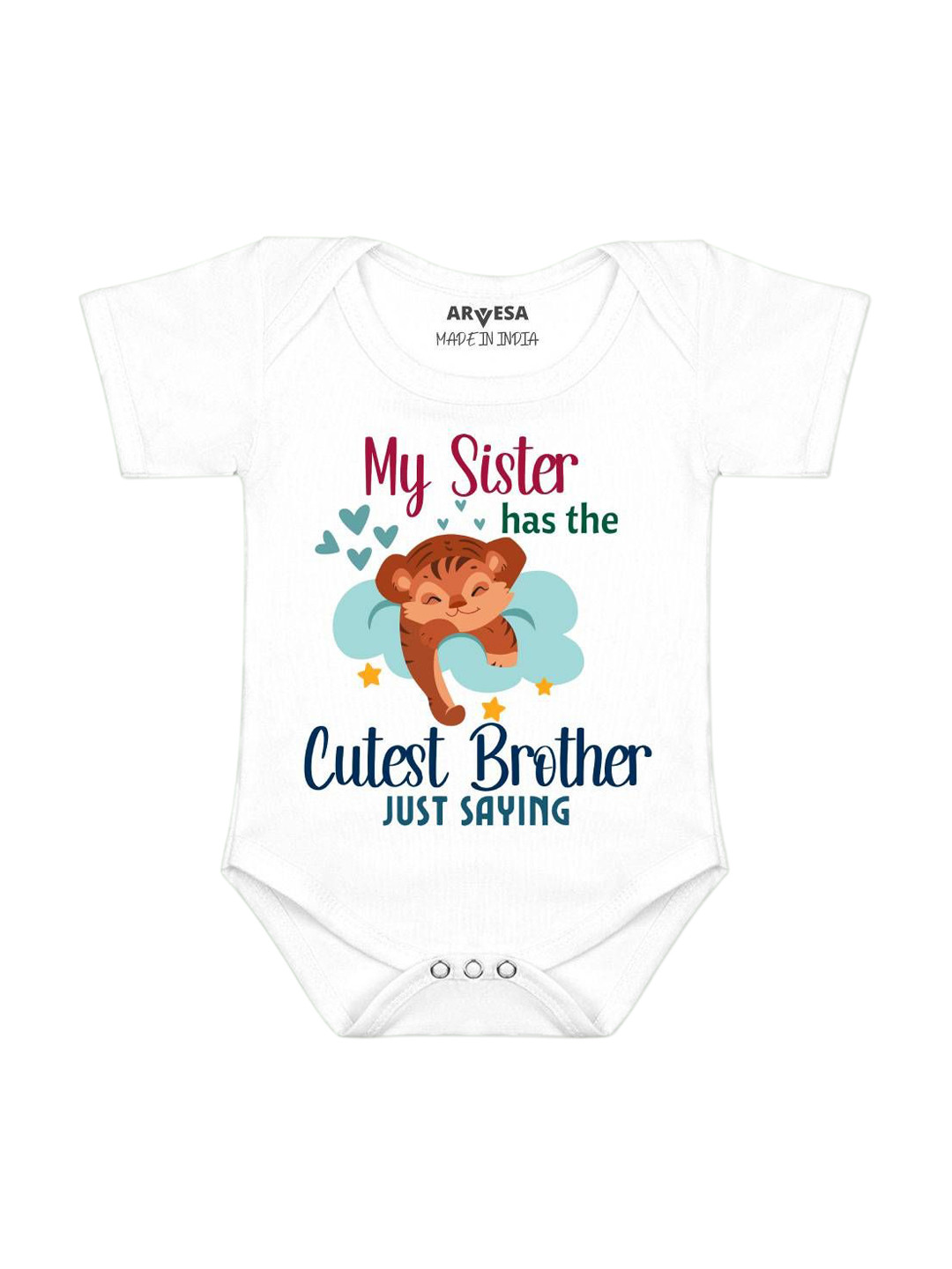 Arvesa Cuetst Brother Printed Bodysuit