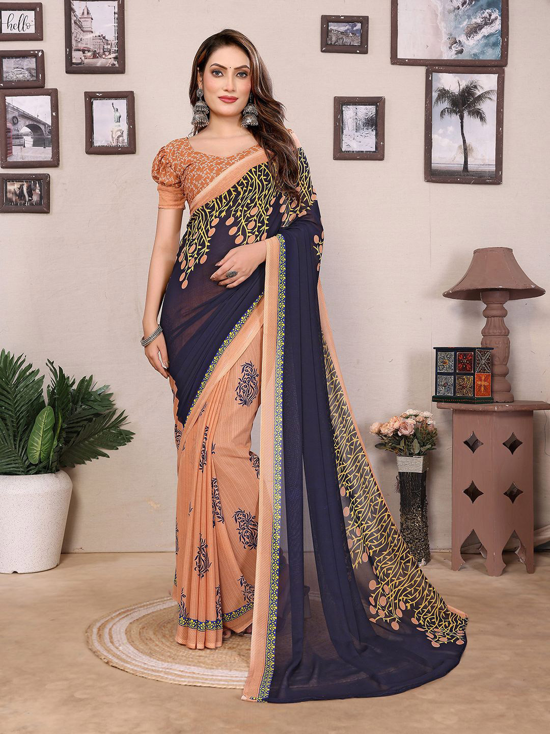 Moda Rapido Floral Saree