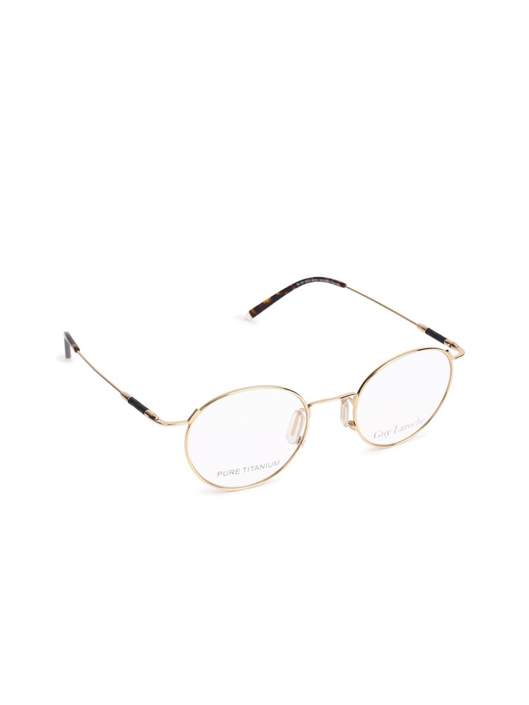 Guy Laroche Shiney Gold Adults-Unisex Full Rim Round Frames