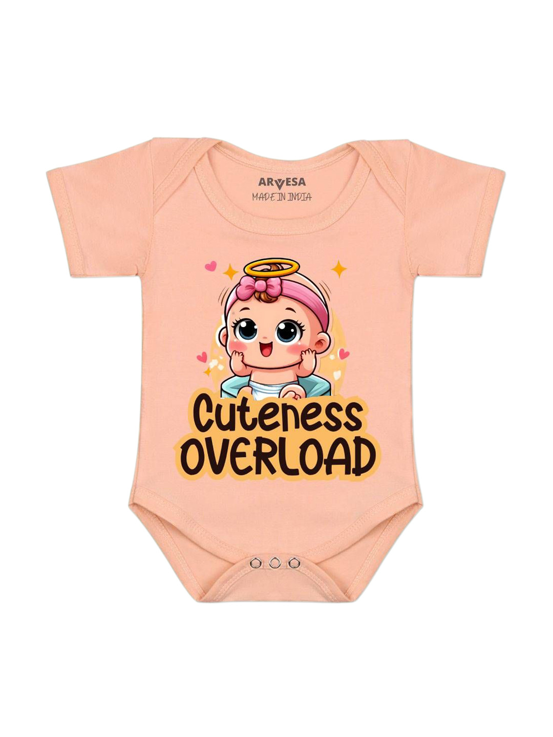 Arvesa Cuteness Overloaded Printed Bodysuit