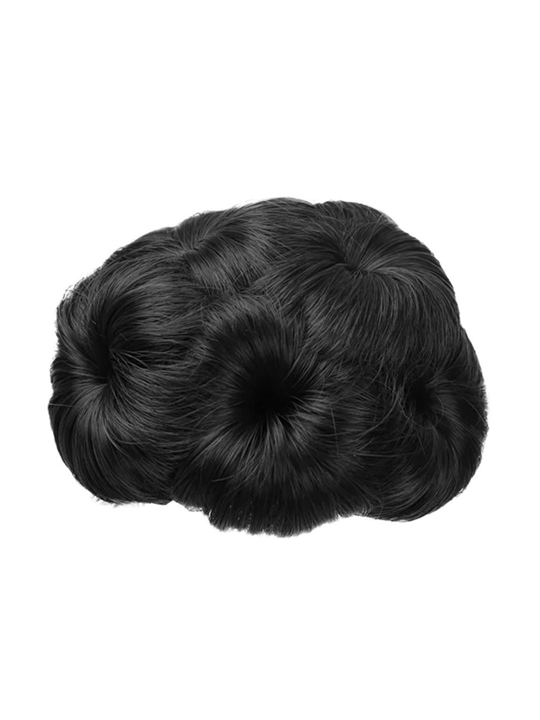 VIEWS Clip In Wavy Bun Hair Extension - Black - 7 Inch