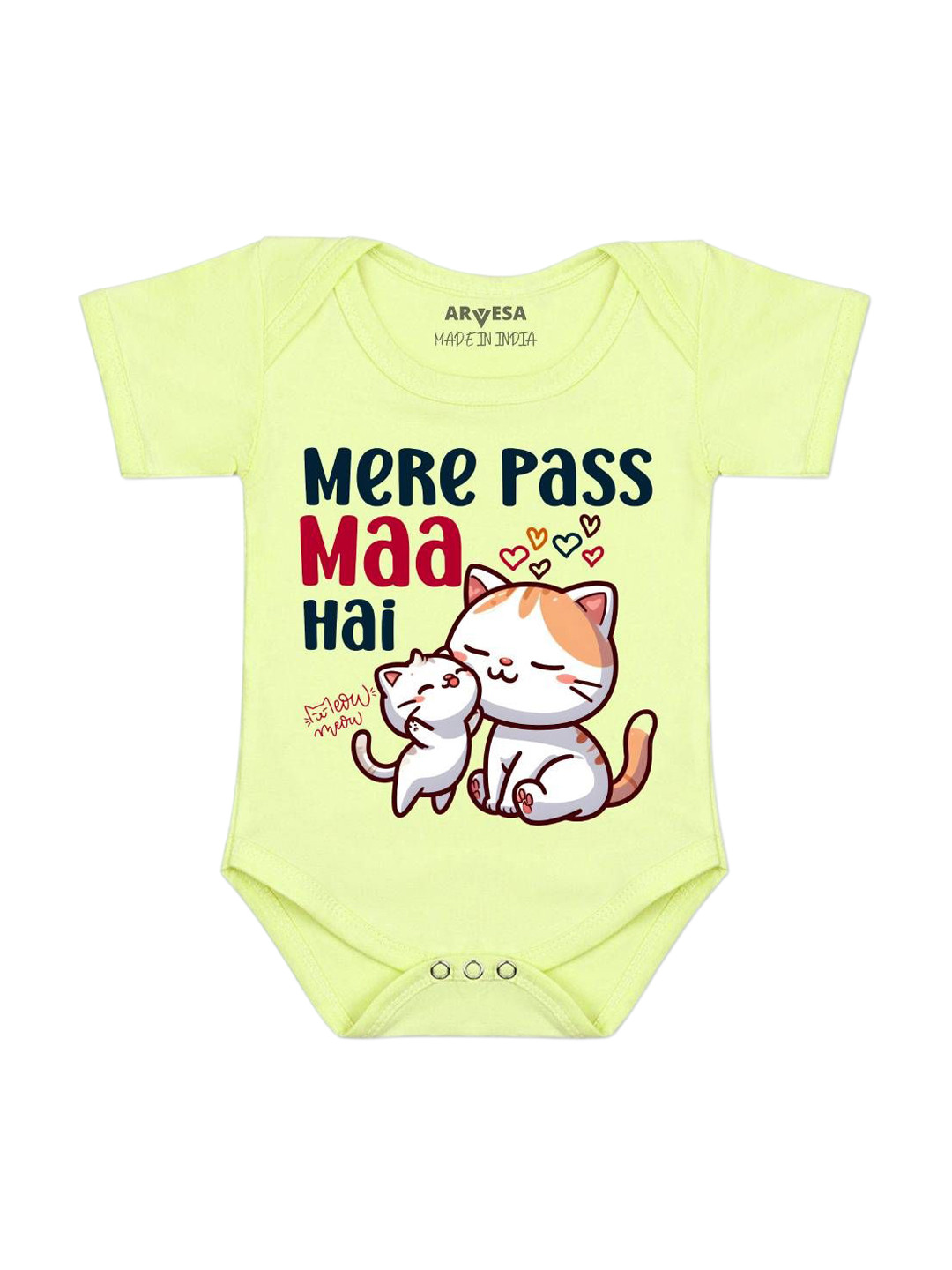 Arvesa Mere Pass Maa Hai Printed Bodysuit