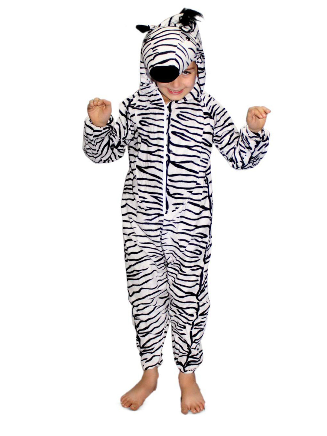 Kaku Fancy dresses Kids Zebra Wild Animal Costume