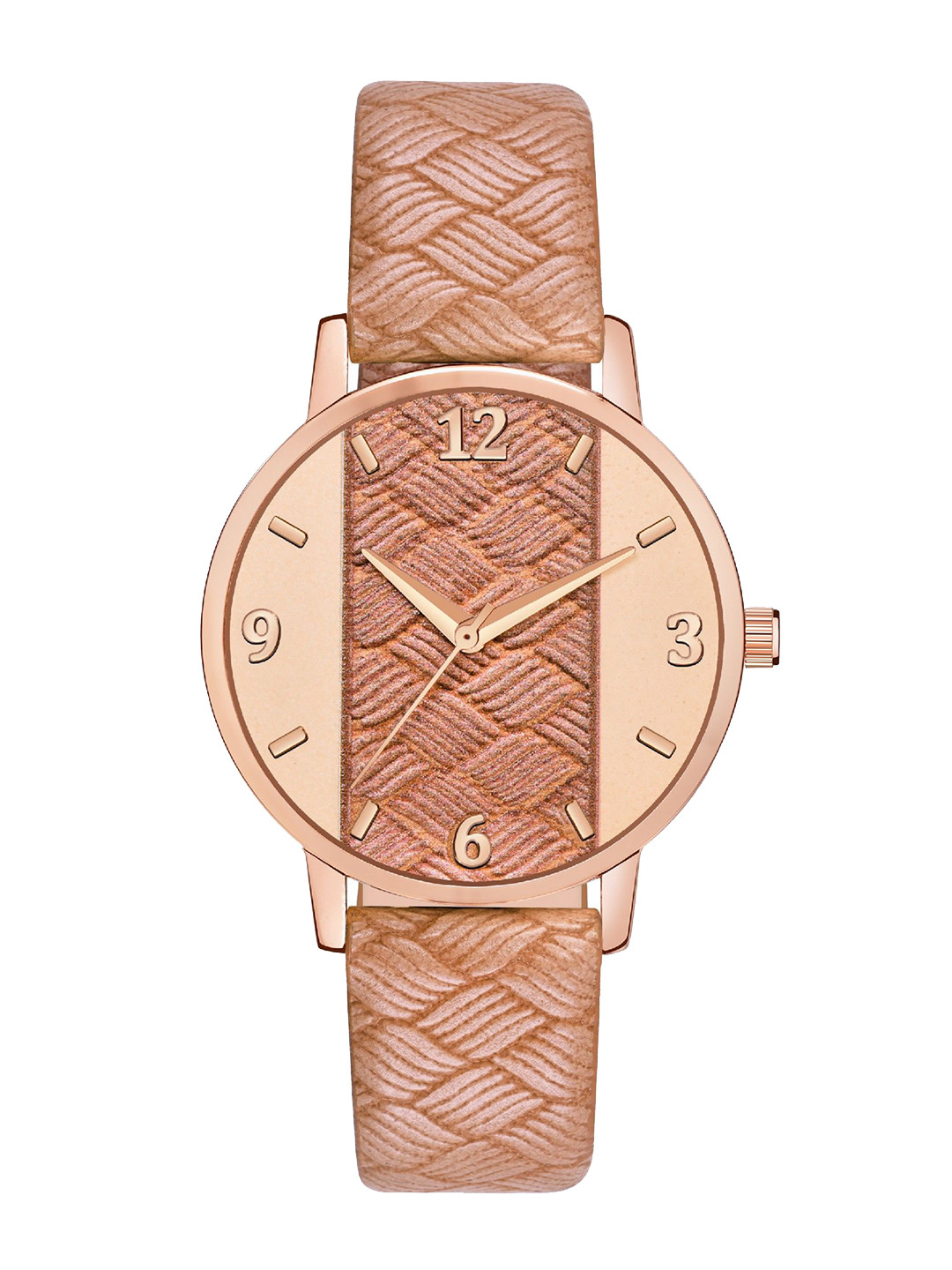 DOUBLERUN Women Dial & Leather Straps Analogue Multi Function Watch H05NMT-397