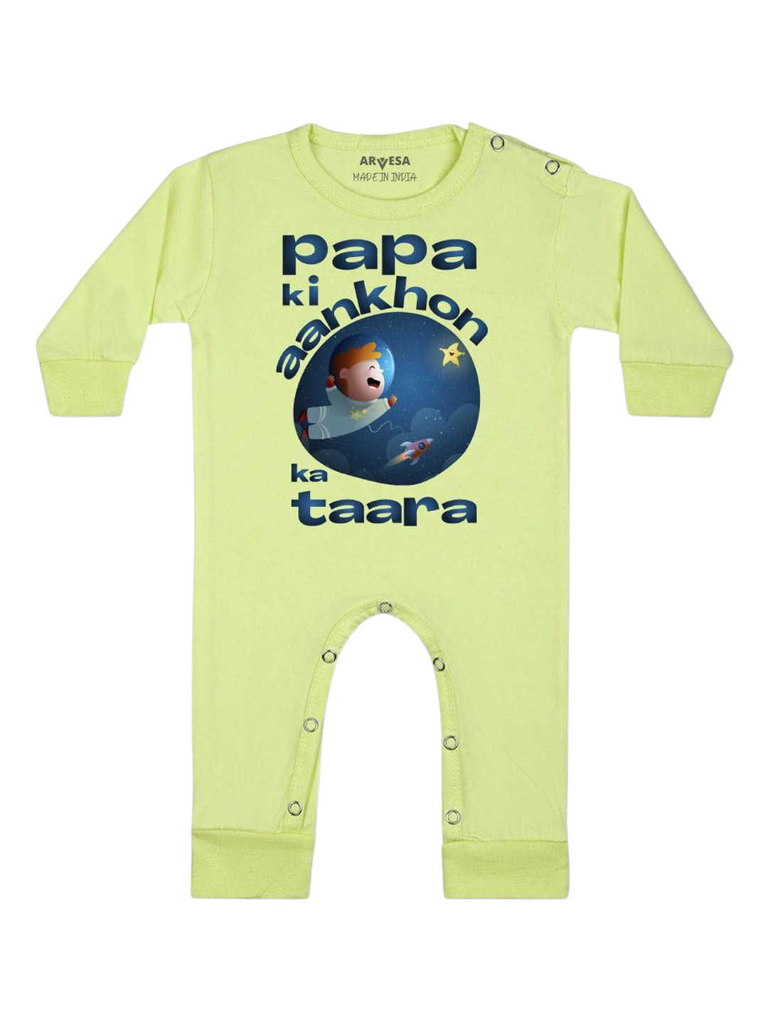 Arvesa Papa Ki Aankho Ka Taara Printed Bodysuit