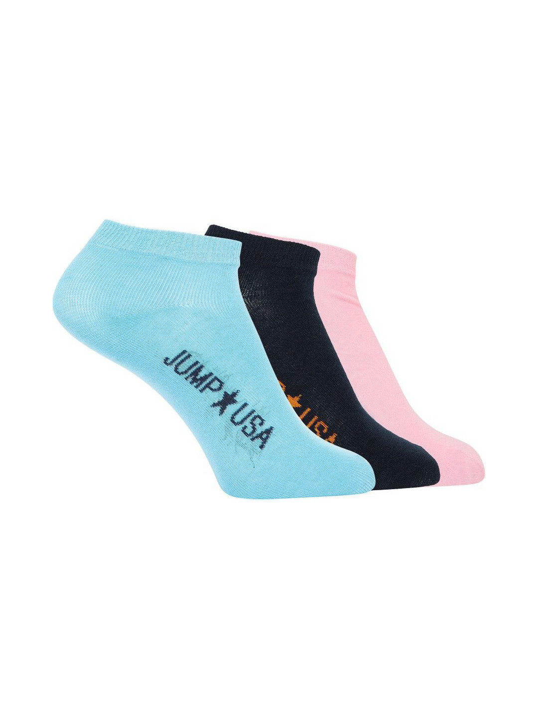 JUMP USA Pack Of 3 Patterned Ankle-Length Socks