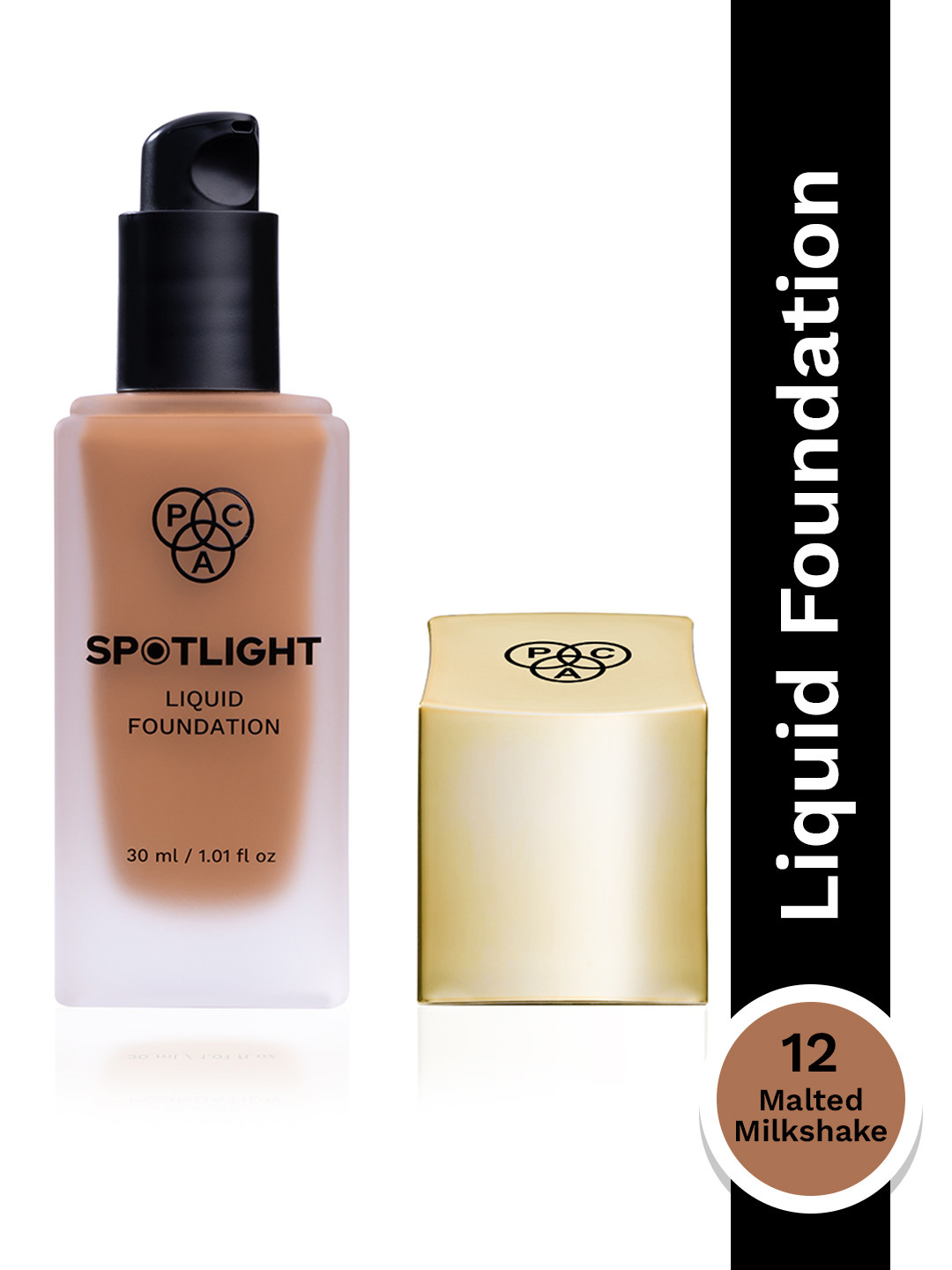 PAC Waterproof & Long-Lasting Spotlight Liquid Foundation 30ml - Malted Milkshake 12