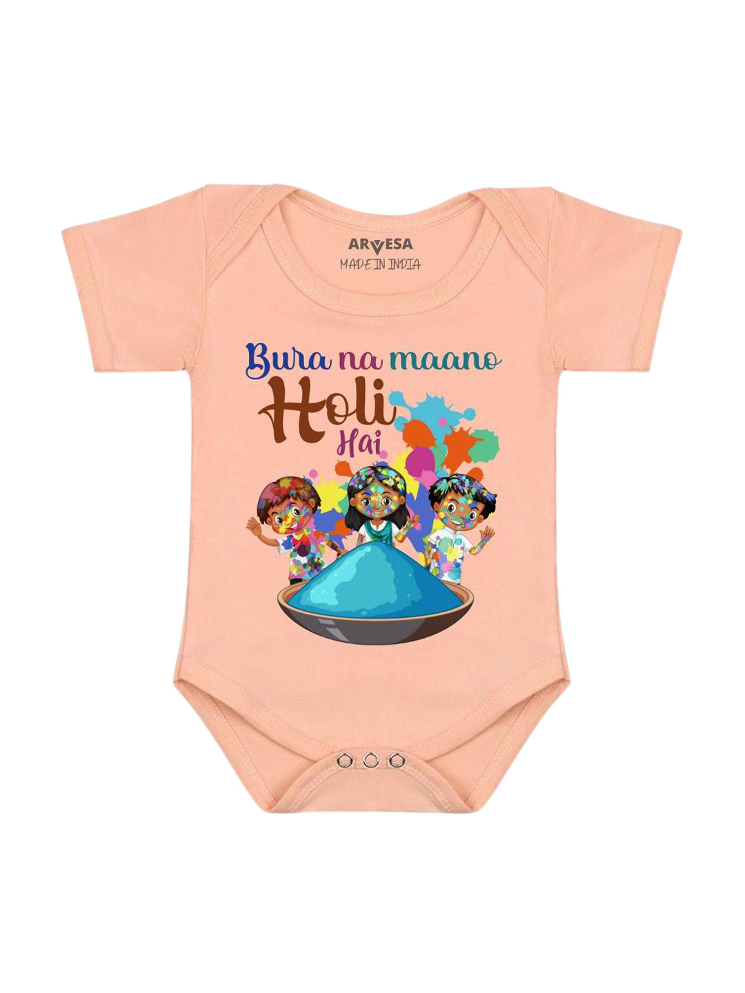 Arvesa Bura Na Mano Holi Hai  Printed Bodysuit