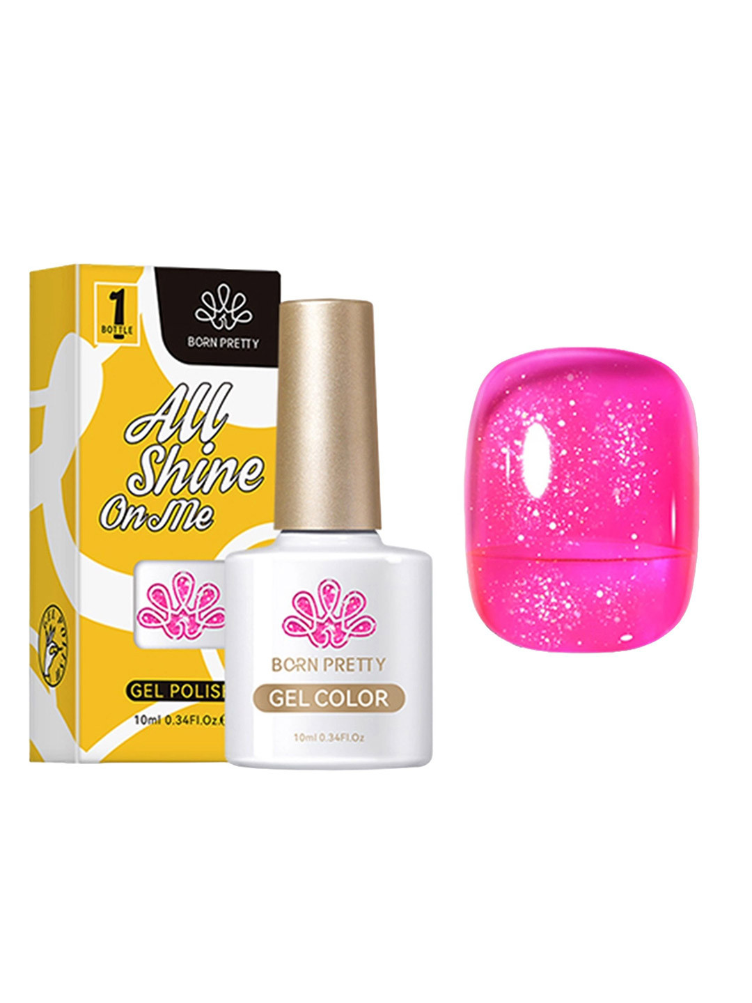 BORN PRETTY Translucent Long Lasting Jelly Gel Nail Polish - 10ml - JN072
