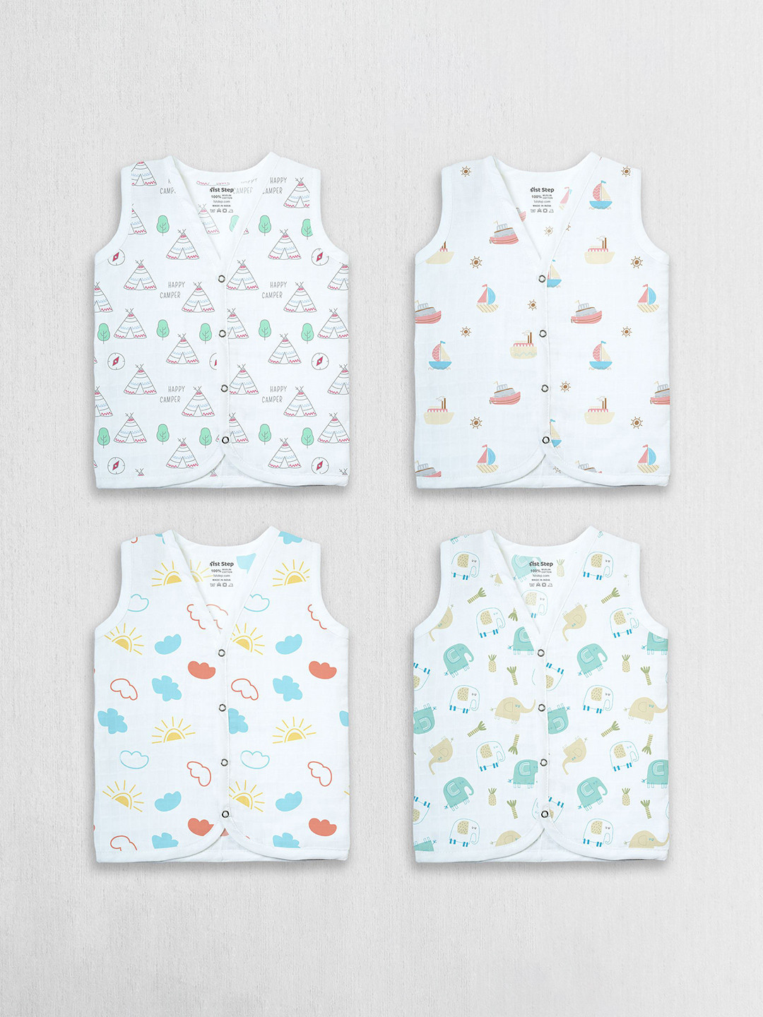 1st Step Boys Printed Casual Shirt