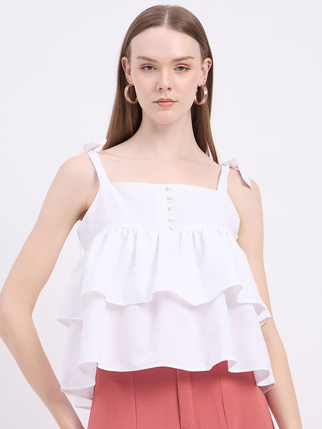DressBerry Women Layered Tiered Top