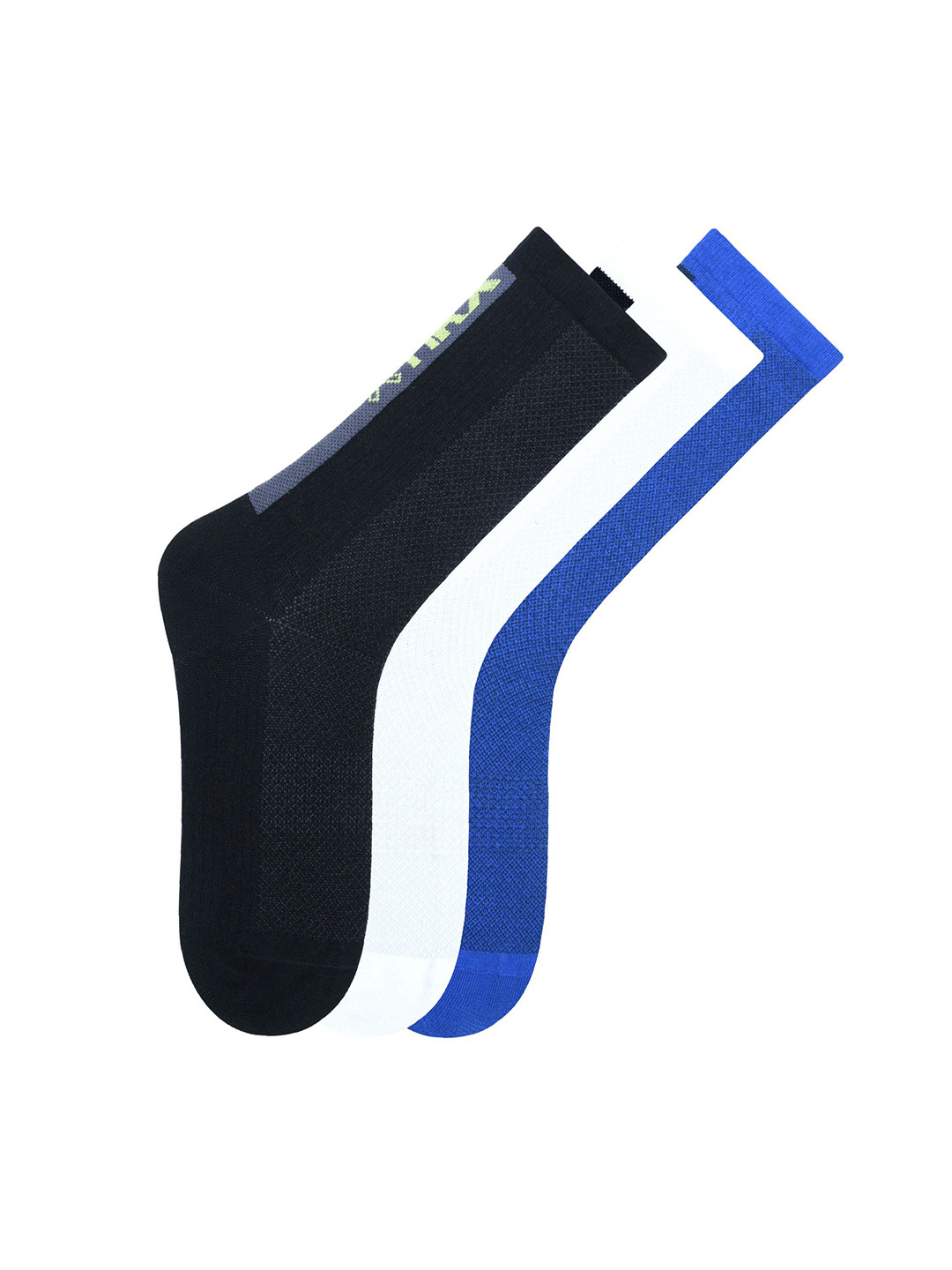 HRX by Hrithik Roshan Men Pack of 3 Patterned Crew Socks