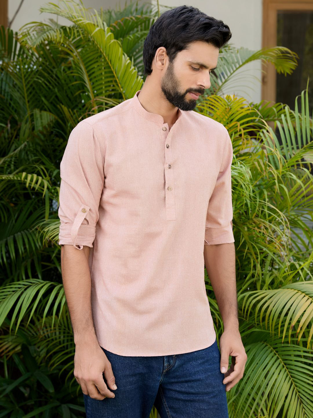 See Designs Men Solid Daily Cotton Straight Kurtas