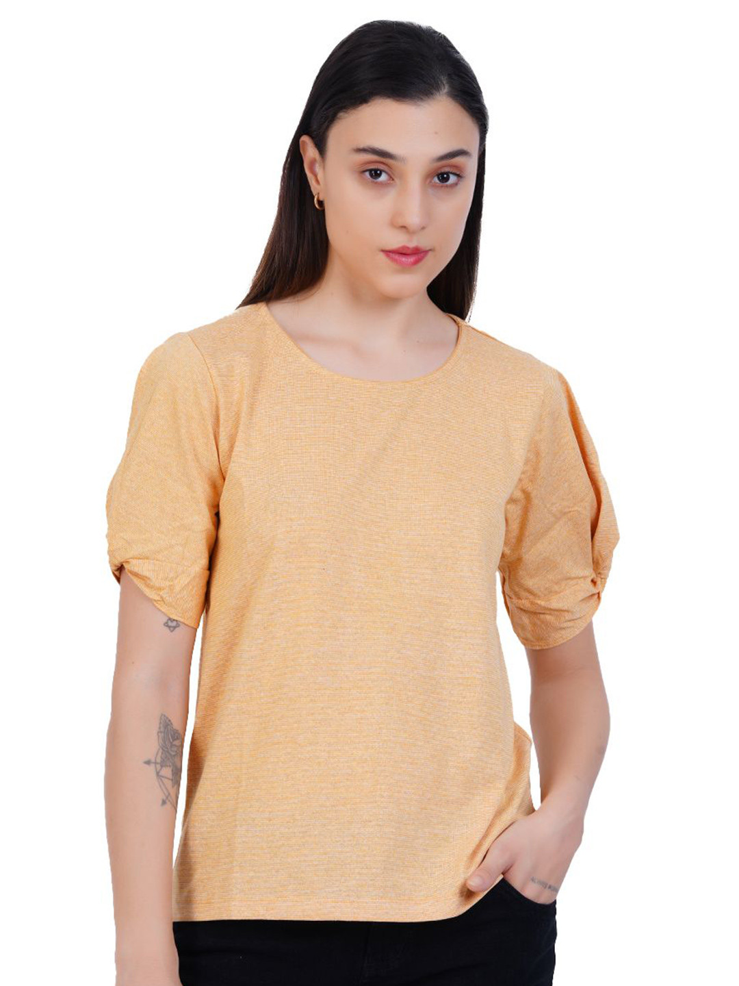 Radprix Women Solid  Printed Top