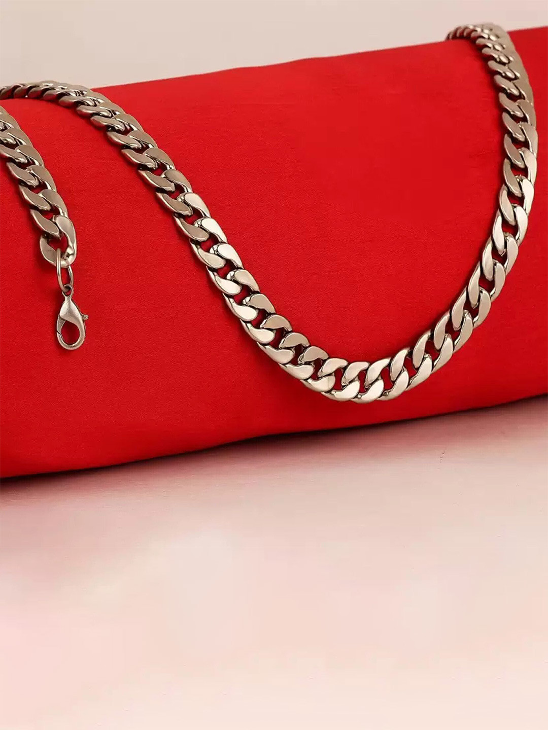 The Roadster Lifestyle Co. Men Silver-Plated Stainless Steel Designer Fashionable Chain