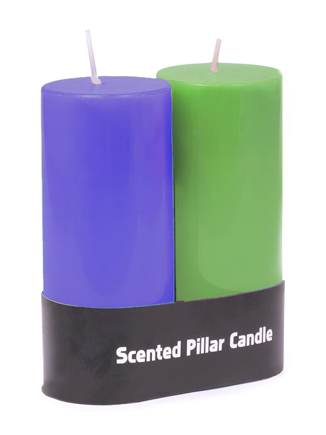 PEEPALCOMM 2Pcs 1 Wick Ocean Breeze and Lemon Grass Solid Tapered Regular Pillar Candles