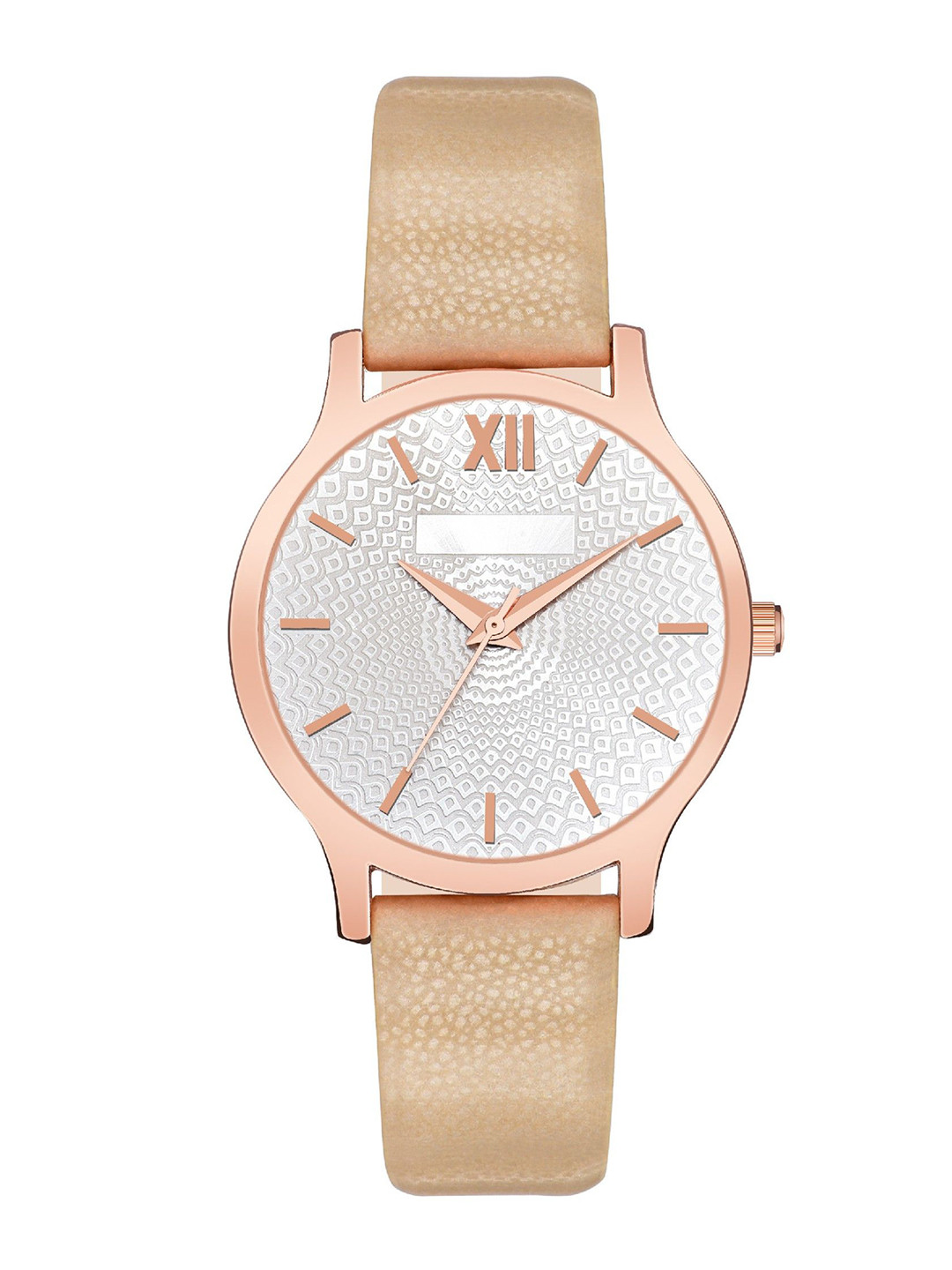 DOUBLERUN Women Dial & Leather Straps Analogue Multi Function Watch H05NMT-343