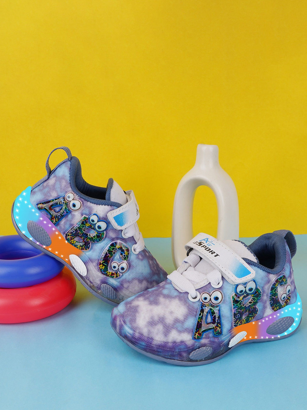 BAESD Kids Military Led Shoes Unisex Colourblocked Sneakers