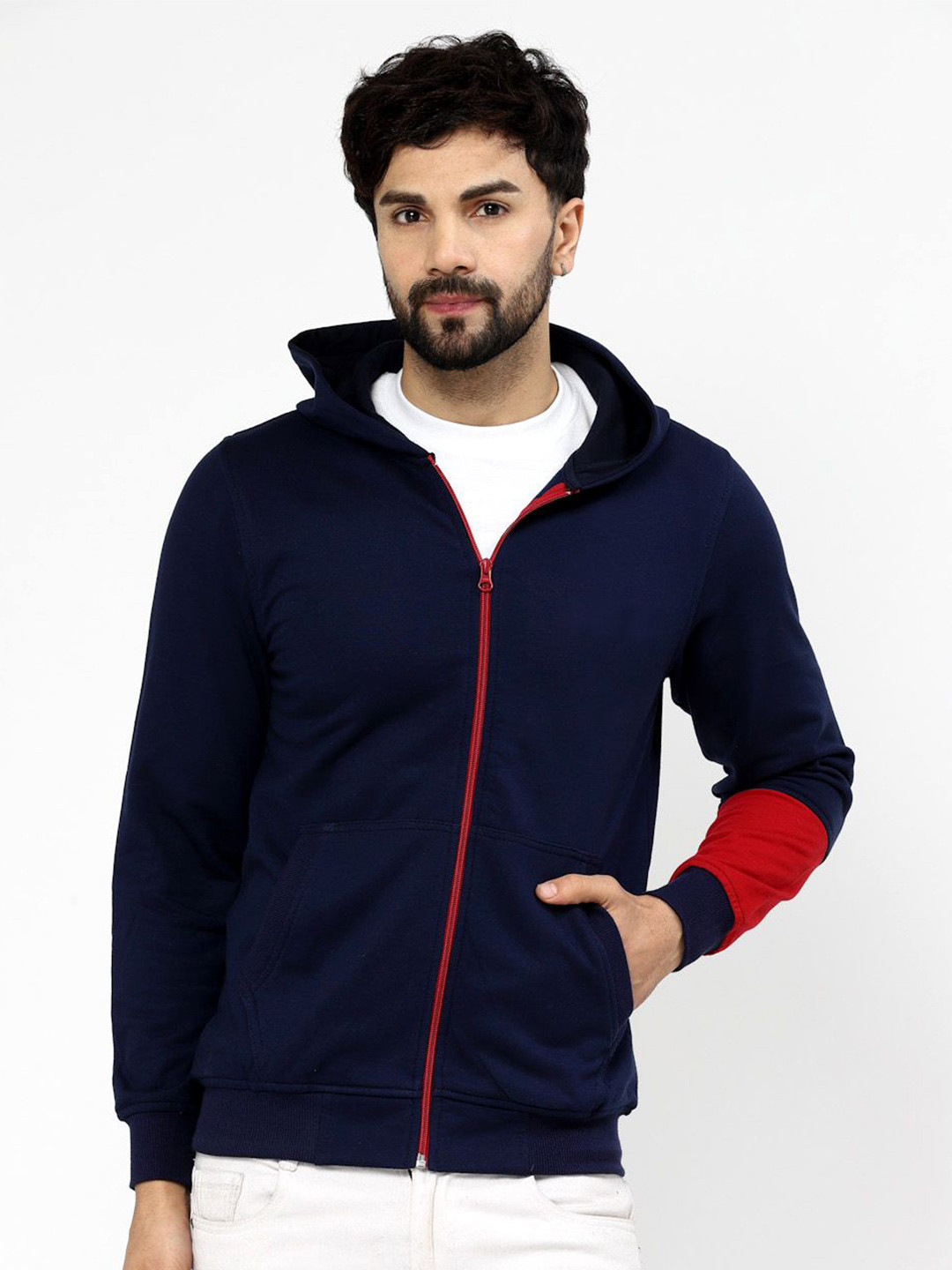 Kalt Men Hoodie Front-Open Sweatshirt