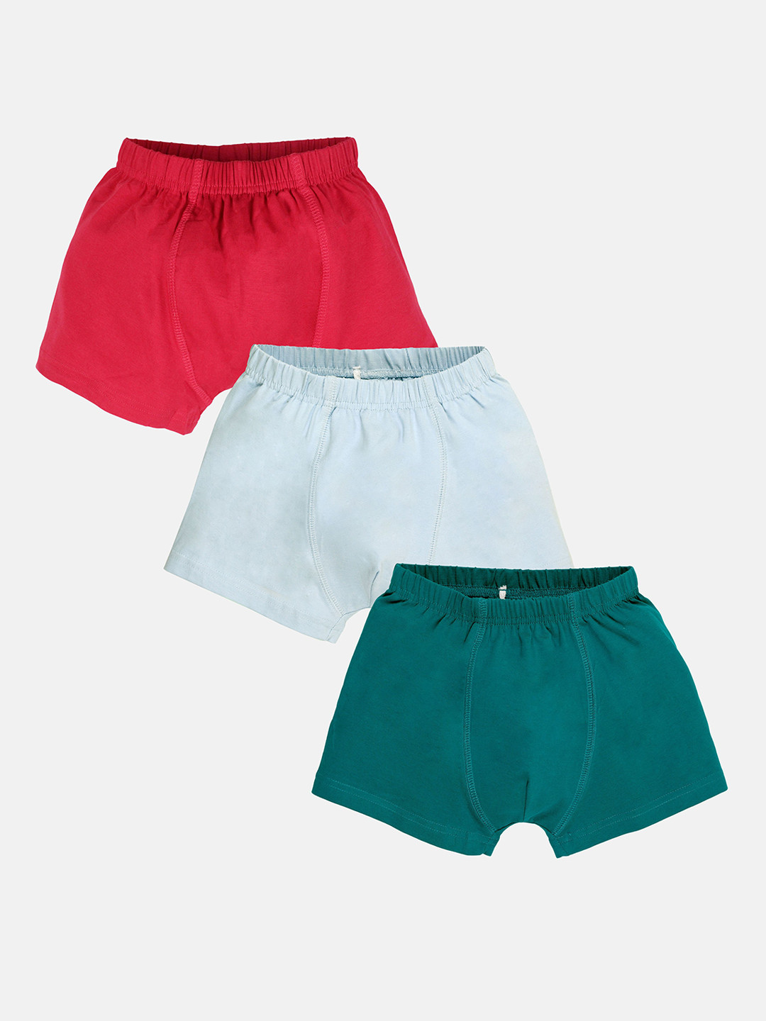 KiddoPanti Boys 3Pcs Trunks SS25BXR002-Red/ Ice Blue/ Teal Blue-Red/ Ice Blue/ Teal Blue